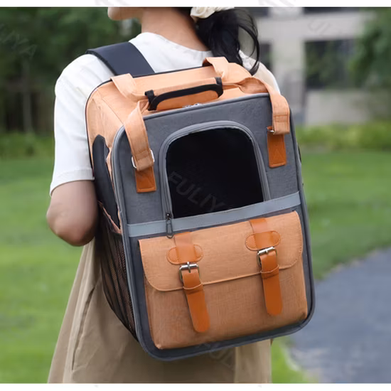 Gato de viagem respirável Cachorro Mochila portátil para transporte de animais de estimação