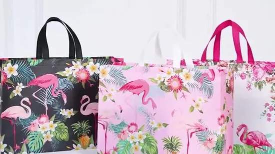 Saco tecido PP personalizado promocional com zíper